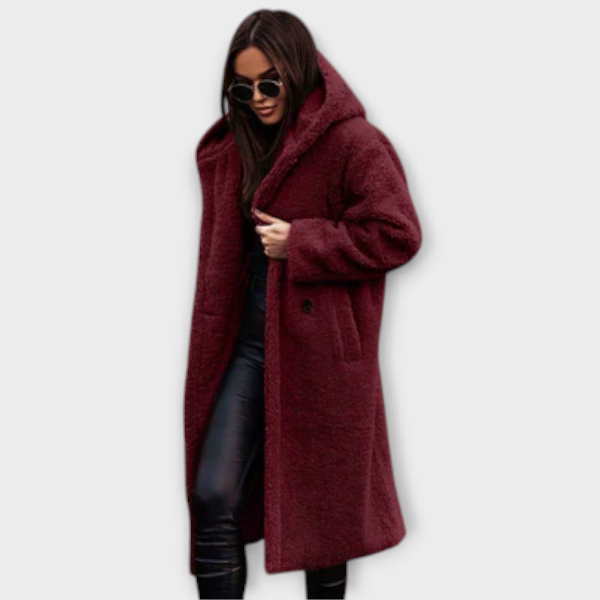 Cappotto Teddy con Cappuccio