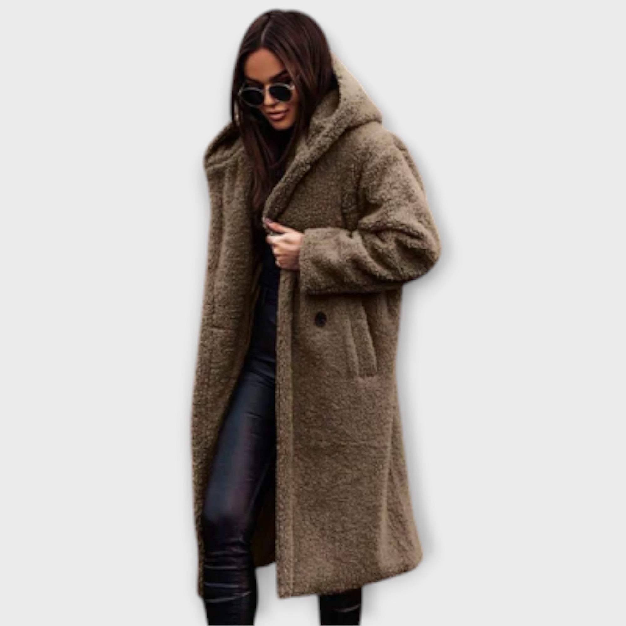 Cappotto Teddy con Cappuccio