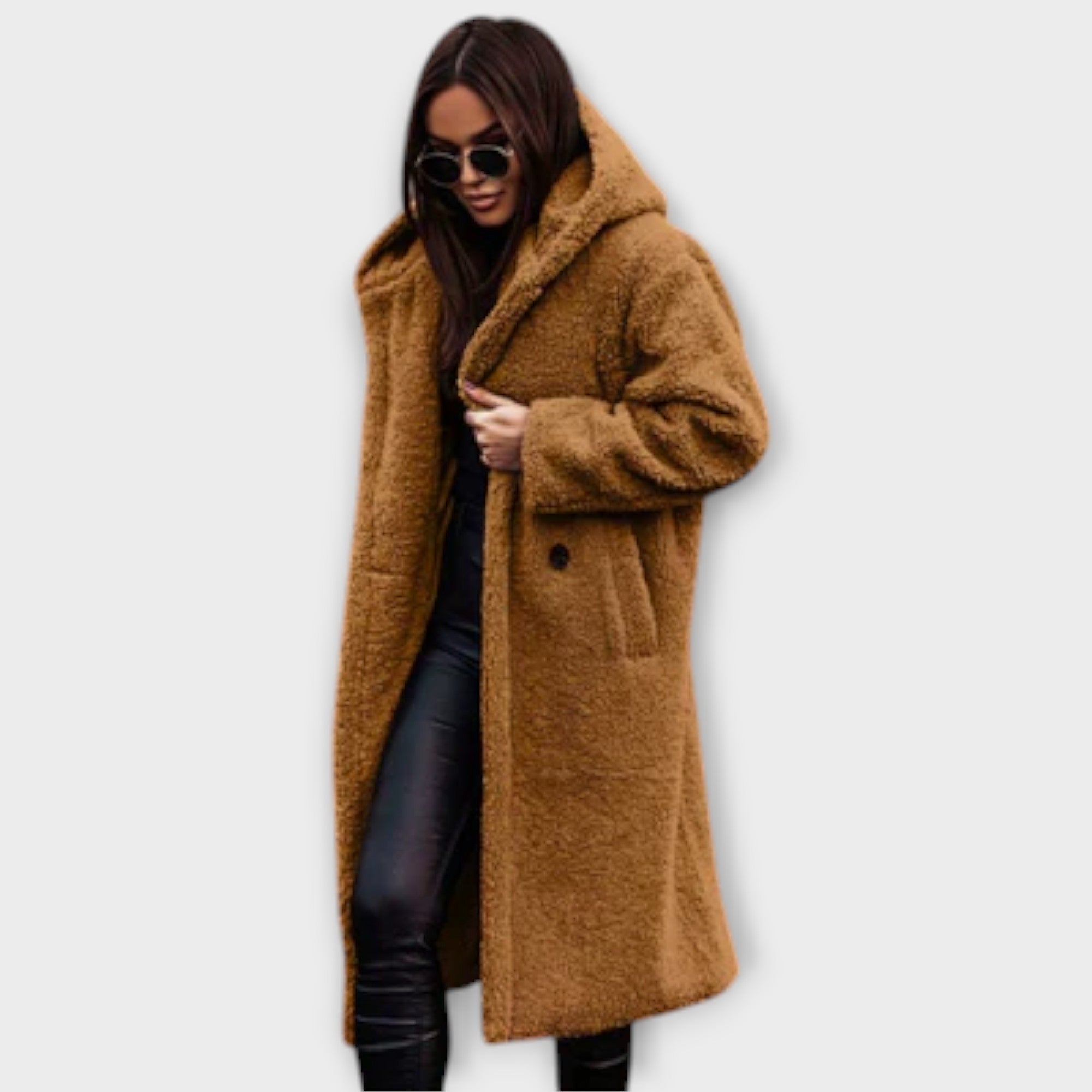Cappotto Teddy con Cappuccio