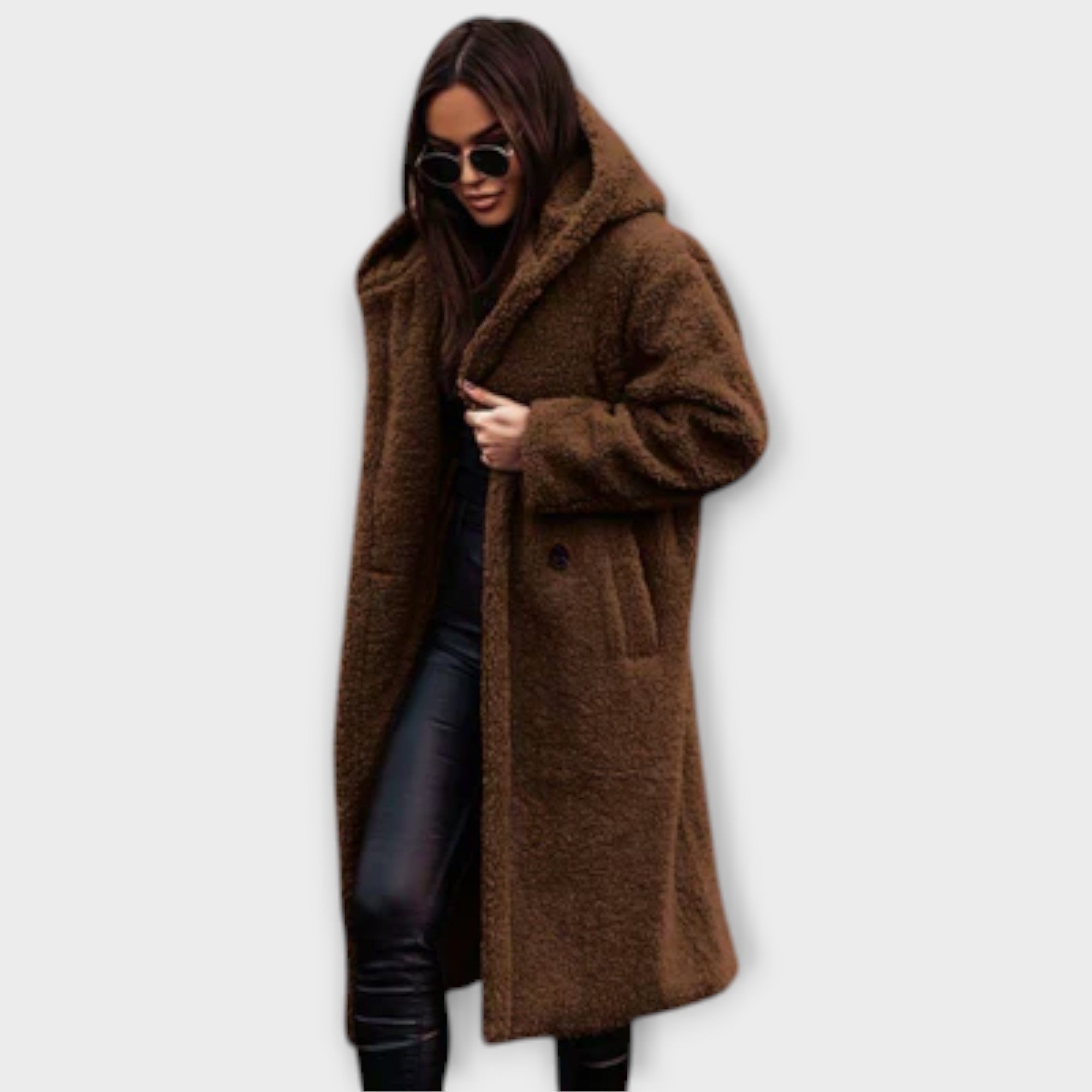 Cappotto Teddy con Cappuccio