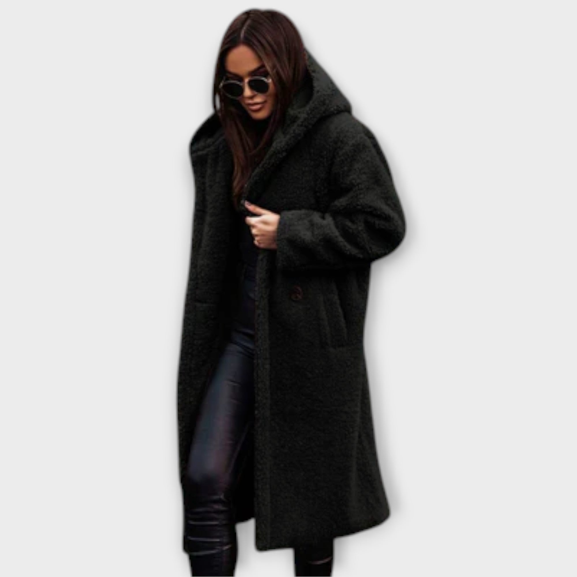 Cappotto Teddy con Cappuccio