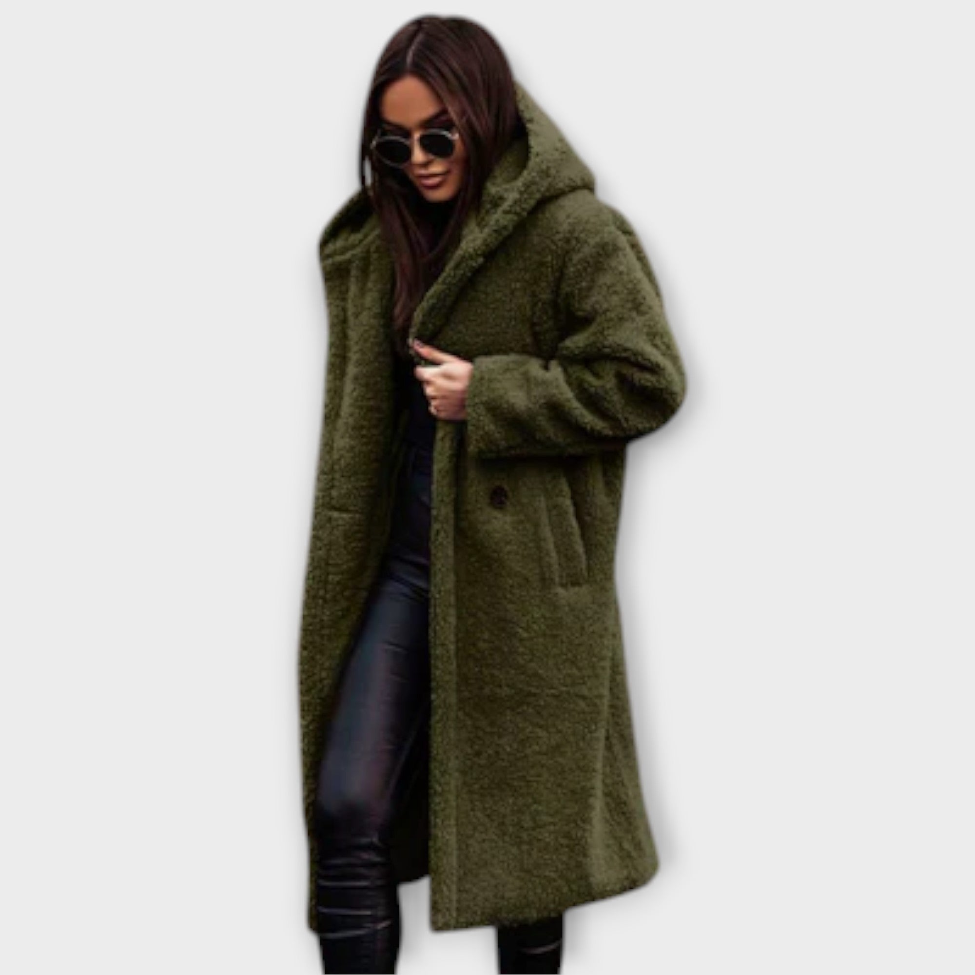 Cappotto Teddy con Cappuccio