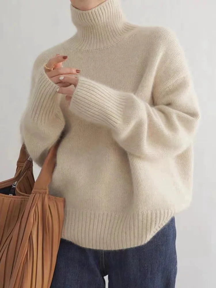 Lana - Pullover con Collo Alto