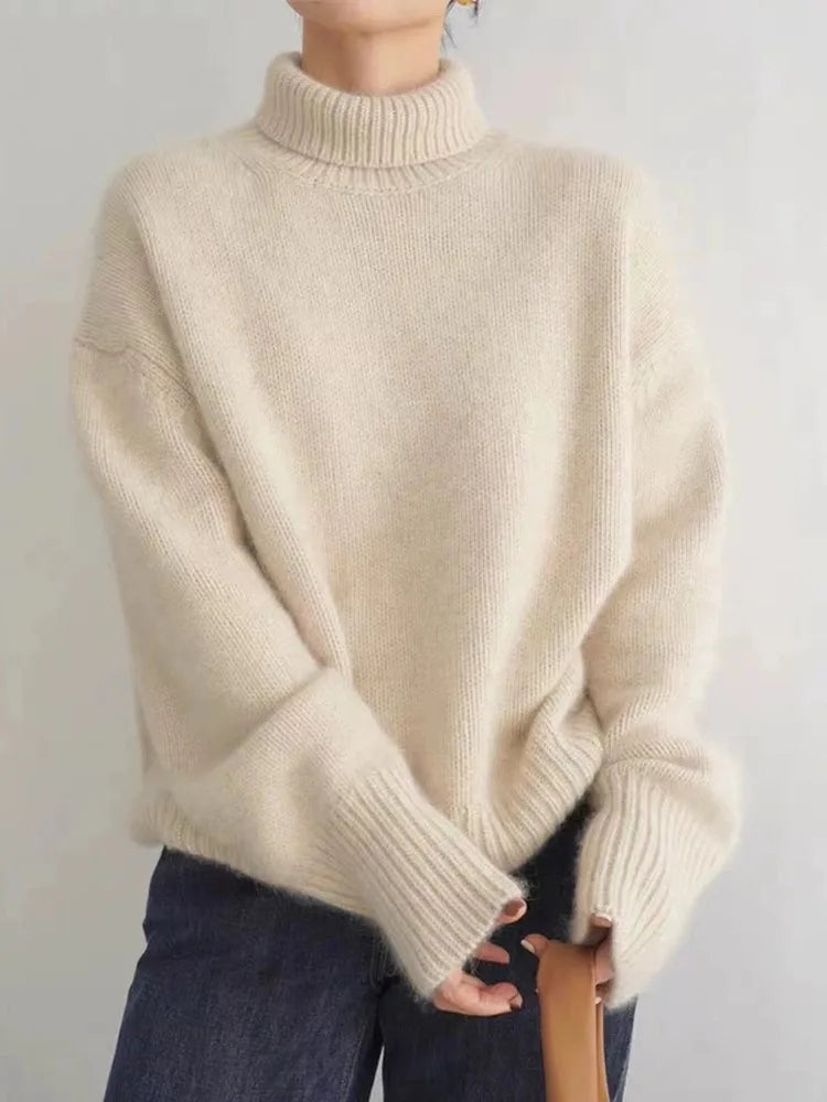 Lana - Pullover con Collo Alto