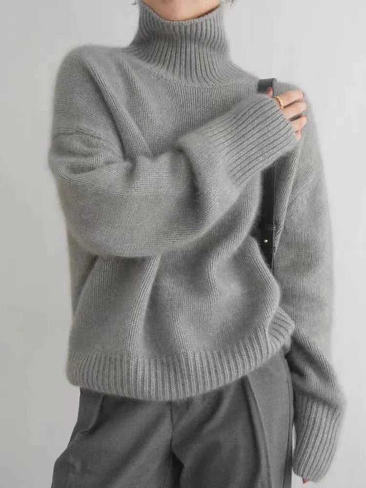 Lana - Pullover con Collo Alto