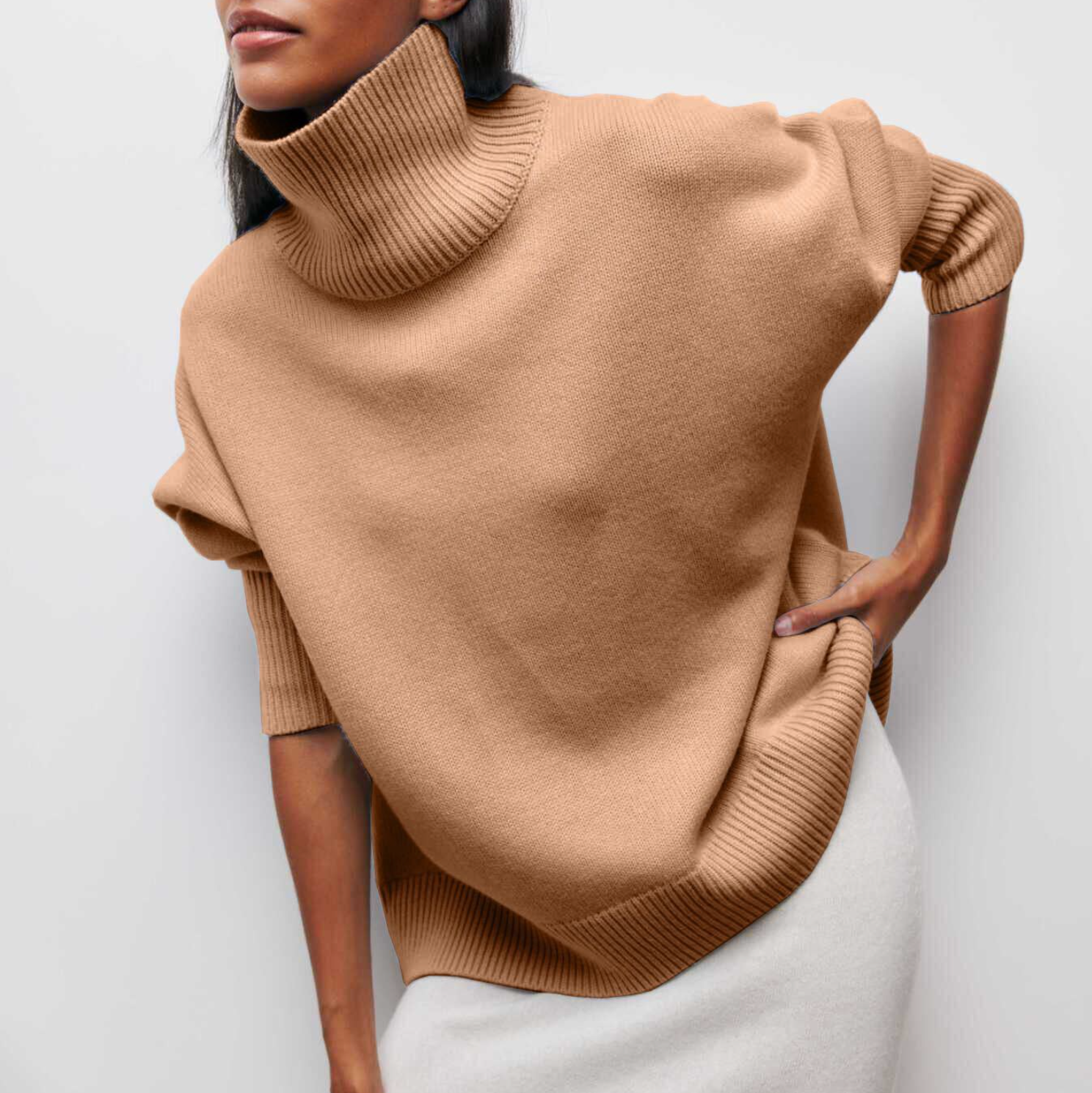 Amelia | Elegante Maglione a Collo Alto