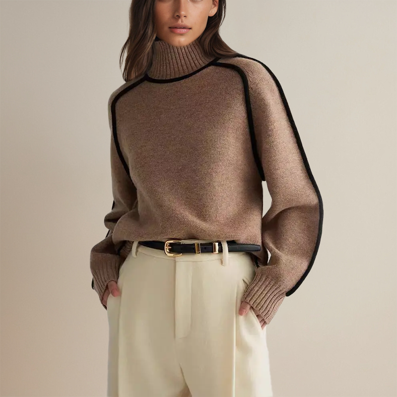 Lara - Maglione con Collo Alto