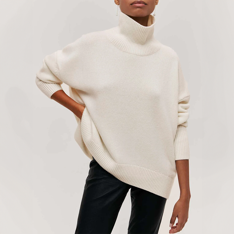 Amelia | Elegante Maglione a Collo Alto