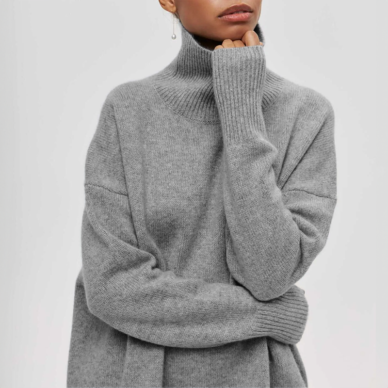 Amelia | Elegante Maglione a Collo Alto