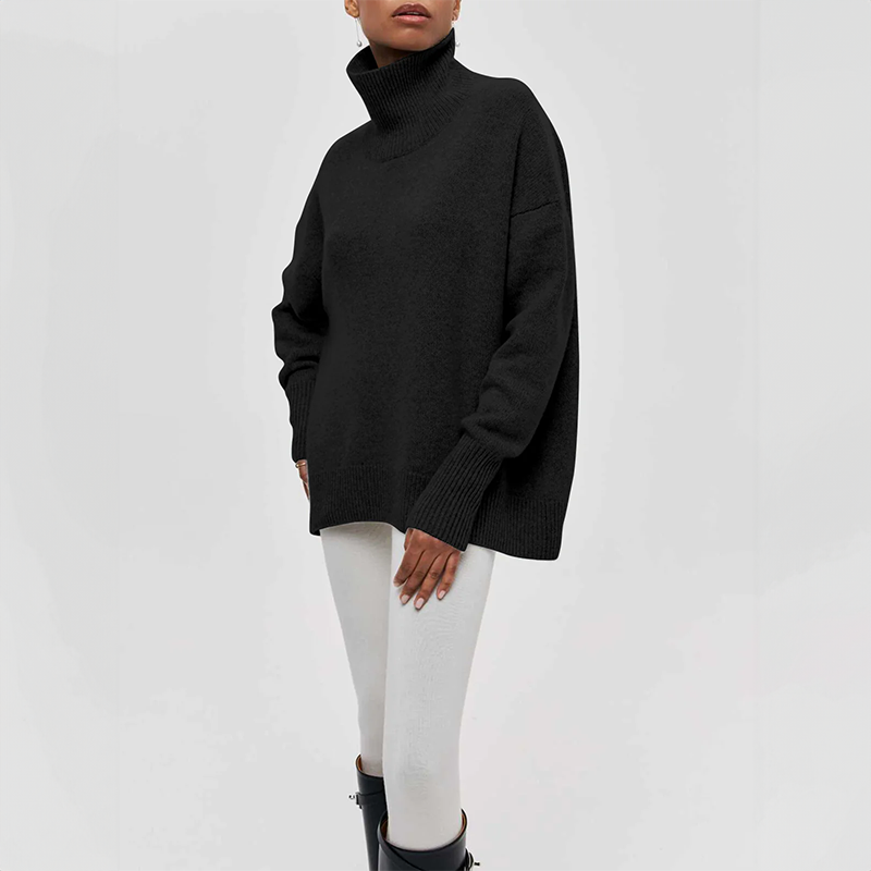 Amelia | Elegante Maglione a Collo Alto