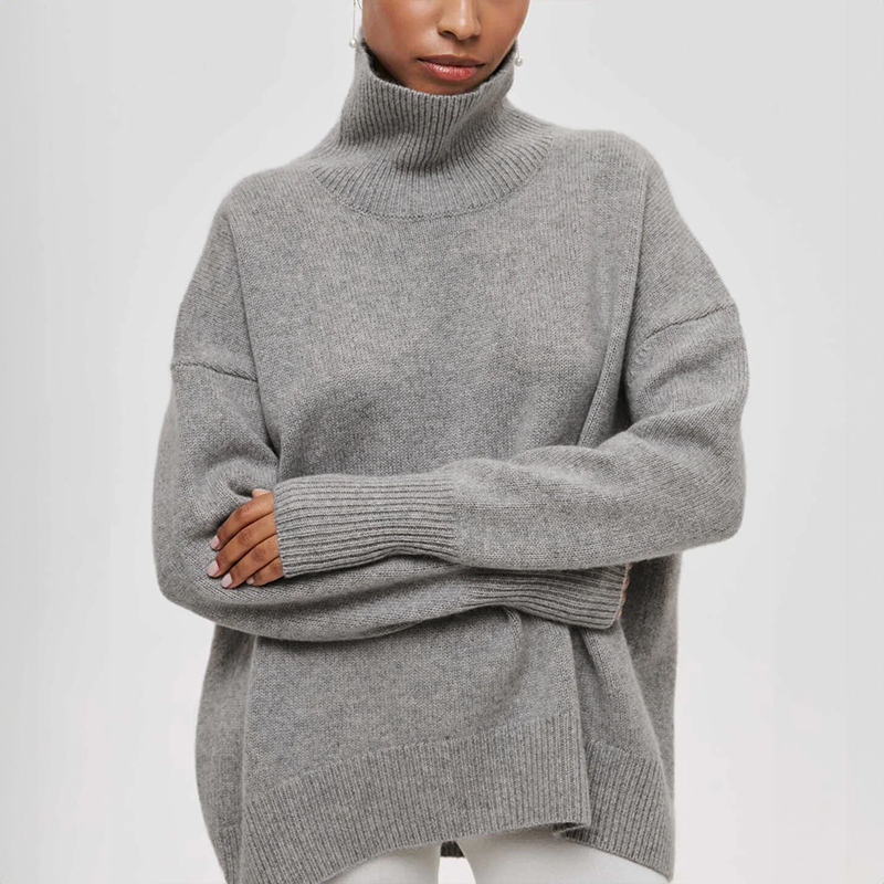 Amelia | Elegante Maglione a Collo Alto