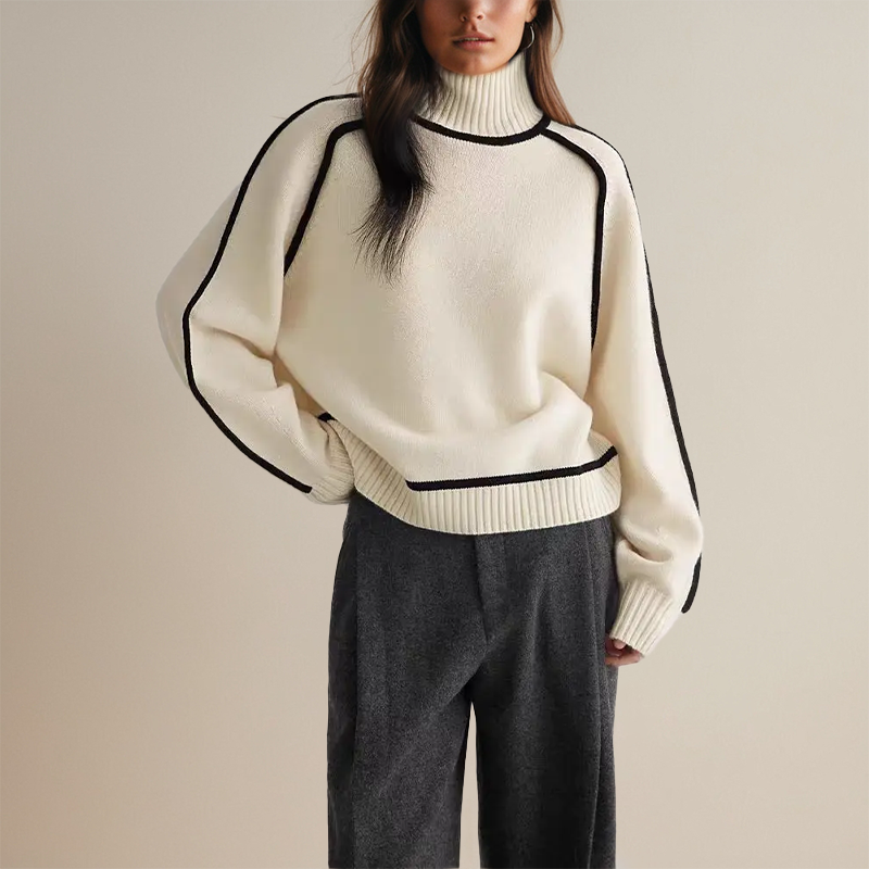 Lara - Maglione con Collo Alto
