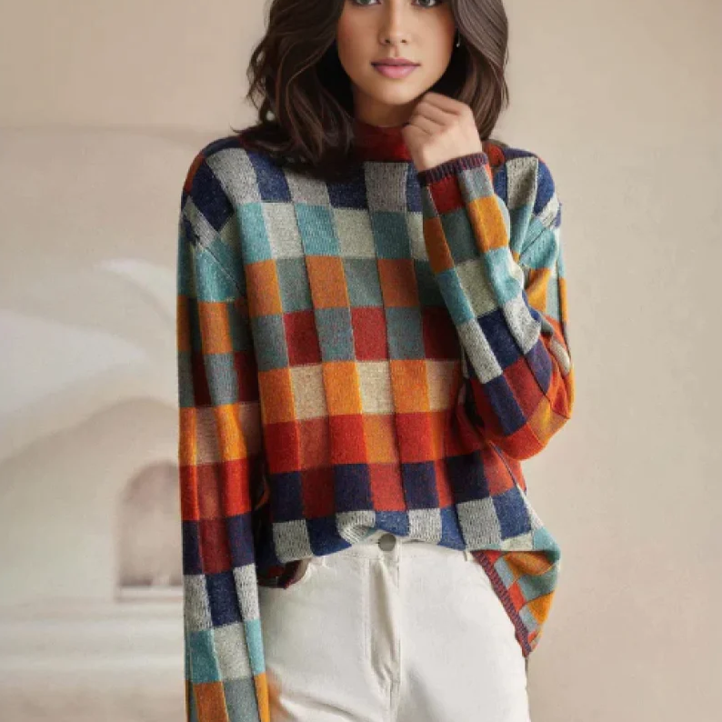 Anna - Pullover con Collo Alto