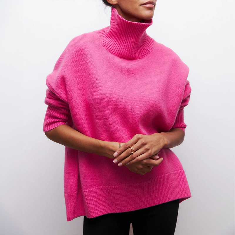 Amelia | Elegante Maglione a Collo Alto